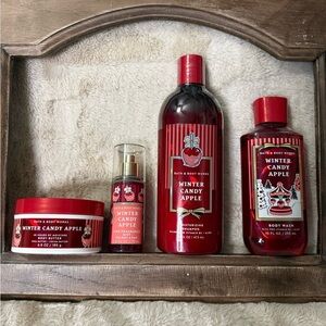 Bath & Body Works Winter Candy Apple Collection - Red